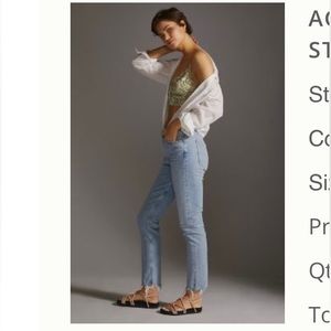 AGOLDE MERREL STRAIGHT JEANS